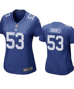 New York Giants Oshane Ximines 2019 Nfl Draft Royal Game Womens Jersey - Robokeg