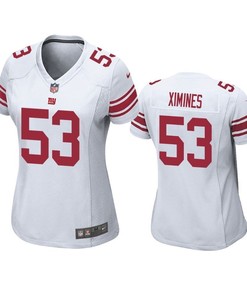 New York Giants Oshane Ximines 2019 Nfl Draft White Game Womens Jersey - Robokeg