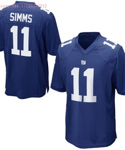 New York Giants Phil Simms #11 Nfl 2020 Cobalt Jersey Jersey - Robokeg