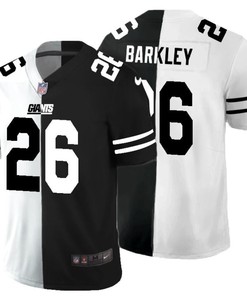 New York Giants Saquon Barkley #26 Nfl 2020 Black And White Jersey - Robokeg