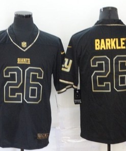 New York Giants Saquon Barkley #26 Nfl 2020 Black Blue Jersey - Robokeg