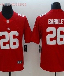 New York Giants Saquon Barkley #26 Nfl 2020 Red Jersey Jersey - Robokeg