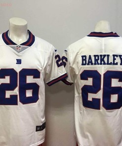 New York Giants Saquon Barkley #26 Nfl 2020 White Jersey Jersey - Robokeg