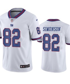 New York Giants Scott Simonson White Nike Color Rush Limited Jersey - Robokeg