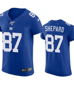 New York Giants Sterling Shepard Royal 100th Season Vapor Elite Jersey - Robokeg