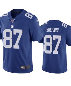 New York Giants Sterling Shepard Royal 100th Season Vapor Limited Jersey - Robokeg