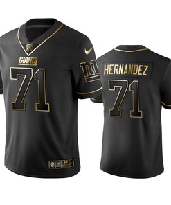 New York Giants Will Hernandez Black Golden Edition 2019 Vapor Untouchable Limited Jersey - Mens - Robokeg