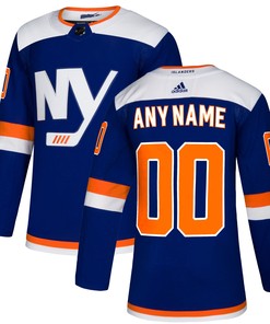 New York Islanders Adidas Alternate Authentic Custom Jersey - Blue Custom Jerseys Nhl - Robokeg