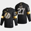 New York Islanders Anders Lee 27 Golden Diamond Black 2022-23 Jersey 50th Anniversary - Robokeg