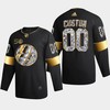 New York Islanders Custom 00 Golden Diamond Black 2022-23 Jersey 50th Anniversary - Robokeg