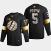 New York Islanders Denis Potvin 5 Golden Diamond Black 2022-23 Jersey 50th Anniversary - Robokeg