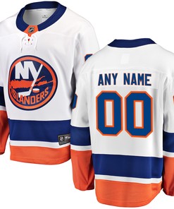 New York Islanders Fanatics Branded Away Breakaway Custom Jersey White Custom Jerseys Nhl - Robokeg