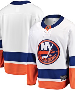 New York Islanders Fanatics Branded Breakaway Away Jersey White Nhl - Robokeg