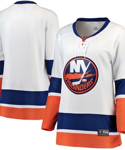 New York Islanders Fanatics Branded Womens Away Breakaway Jersey - White Nhl - Robokeg
