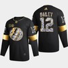 New York Islanders Josh Bailey 12 Golden Diamond Black 2022-23 Jersey 50th Anniversary - Robokeg