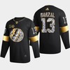 New York Islanders Mathew Barzal 13 Golden Diamond Black 2022-23 Jersey 50th Anniversary - Robokeg