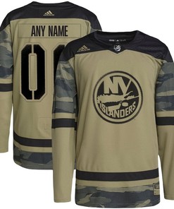New York Islanders Military Appreciation Team Custom Practice Jersey - Camo - Robokeg