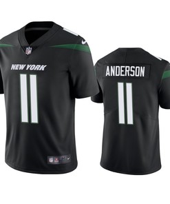 New York Jets #11 Robby Anderson Black Vapor Untouchable Limited Jersey - Mens - Robokeg