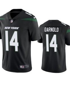 New York Jets #14 Sam Darnold Black Vapor Untouchable Limited Jersey - Mens - Robokeg