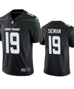 New York Jets #19 Trevor Siemian Black Vapor Untouchable Limited Jersey - Mens - Robokeg