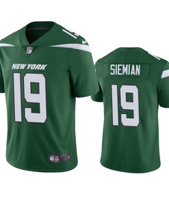 New York Jets #19 Trevor Siemian Green Vapor Untouchable Limited Jersey - Mens - Robokeg