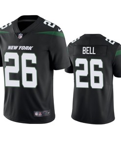 New York Jets #26 Leveon Bell Black Vapor Untouchable Limited Jersey - Mens - Robokeg