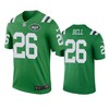 New York Jets #26 Leveon Bell Green Color Rush Legend Jersey - Men - Robokeg