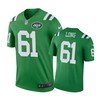 New York Jets #61 Spencer Long Nike Color Rush Green Jersey - Robokeg