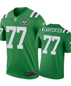 New York Jets #77 James Carpenter Nike Color Rush Green Jersey - Robokeg