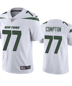 New York Jets #77 Tom Compton White Vapor Untouchable Limited Jersey - Mens - Robokeg