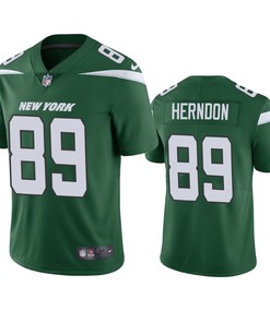 New York Jets #89 Chris Herndon Green Vapor Untouchable Limited Jersey - Mens - Robokeg