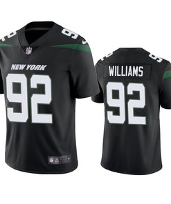 New York Jets #92 Leonard Williams Black Vapor Untouchable Limited Jersey - Mens - Robokeg