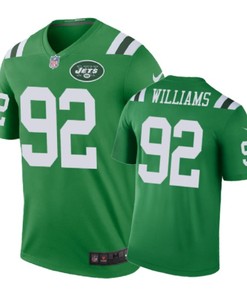 New York Jets #92 Leonard Williams Nike Color Rush Green Jersey - Robokeg
