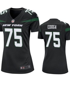 New York Jets Chuma Brandedoga 2019 Nfl Draft Black Game Womens Jersey - Robokeg