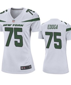 New York Jets Chuma Brandedoga 2019 Nfl Draft White Game Womens Jersey - Robokeg