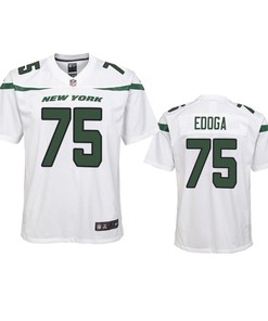 New York Jets Chuma Brandedoga 2019 Nfl Draft White Game Youth Jersey - Robokeg