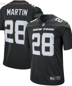 New York Jets Curtis Martin #28 Nfl 2020 Black Jersey Jersey - Robokeg