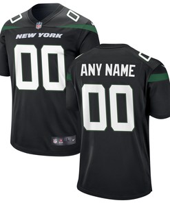 New York Jets Custom Game Jersey - Black Custom Jerseys Nfl - Robokeg
