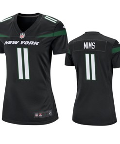 New York Jets Denzel Mims Black 2020 Nfl Draft Game Jersey - Robokeg