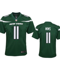 New York Jets Denzel Mims Green 2020 Nfl Draft Game Jersey - Robokeg