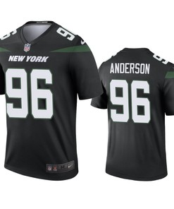 New York Jets Henry Anderson Black 2019 Color Rush Legend Jersey - Mens - Robokeg