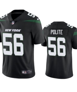 New York Jets Jachai Polite 2019 Nfl Draft Black Vapor Limited Jersey - Robokeg