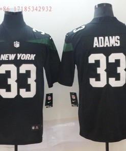 New York Jets Jamal Adams #33 Nfl 2020 Black Jersey Jersey - Robokeg