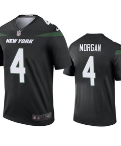 New York Jets James Morgan Black Color Rush Legend Jersey - Robokeg