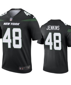 New York Jets Jordan Jenkins Black 2019 Color Rush Legend Jersey - Mens - Robokeg