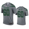 New York Jets Jordan Willis Gray Inverted Legend Jersey - Robokeg
