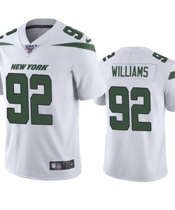 New York Jets Leonard Williams White 100th Season Vapor Limited Jersey - Robokeg