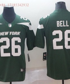 New York Jets Leveon Bell #26 Nfl 2020 Green Jersey Jersey - Robokeg