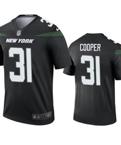 New York Jets Marcus Cooper Black Color Rush Legend Jersey - Robokeg