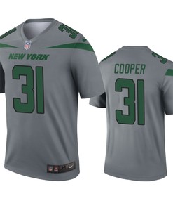 New York Jets Marcus Cooper Gray Inverted Legend Jersey - Robokeg